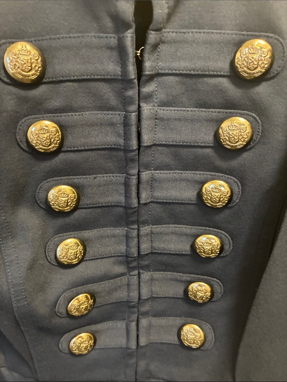 INC International Concepts Navy Military-Style Blazer - Picture 6 of 13
